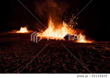 Meradalir Eruption of Fagradalsfjall Volcano in Iceland 2022 Meradalir Eruption of Fagradalsfjall Volcano in Iceland 2022 93139926