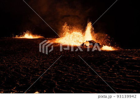 Meradalir Eruption of Fagradalsfjall Volcano in Iceland 2022 93139942