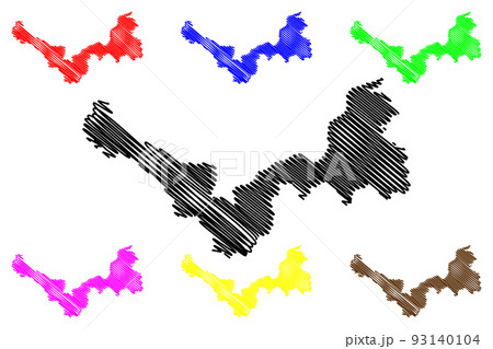 Nong Khai Province map vector 93140104