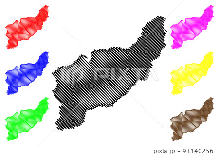 Uttaradit Province map vector Uttaradit Province map vector 93140256