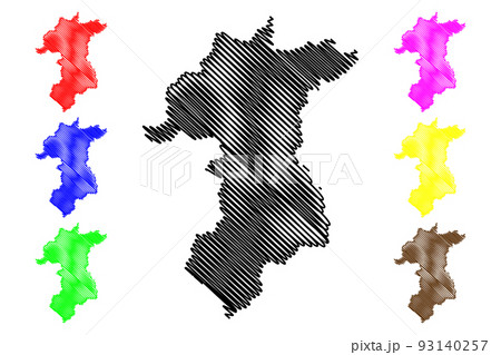 Yala Province map vector 93140257