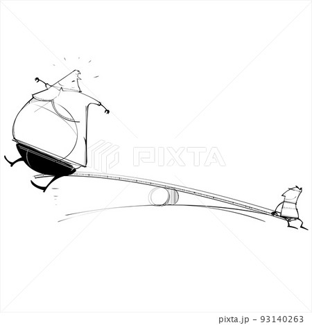 Fat man and small man on Absurd See 93140263