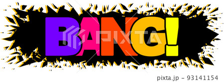 Bang Comic Rainbow Text Bang Comic Rainbow Text 93141154