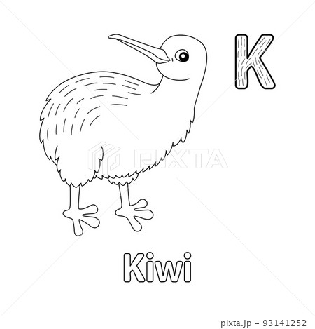 Kiwi Alphabet ABC Coloring Page K 93141252