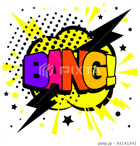 Bang Comic Rainbow Text 93141342