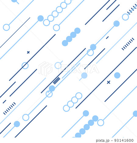 Abstract dynamic striped background. Lines and dots geometric pattern. Vector design element 93141600