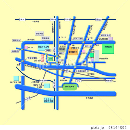 府中の地図 93144392