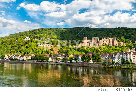 View of Heidelberg with its castle in Baden-Wurttemberg, Germany 93145268