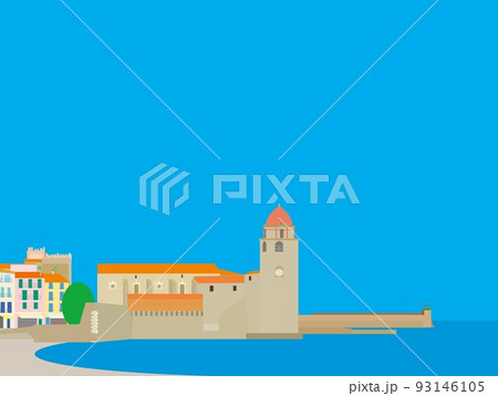 コリウール　collioure　ノートルダム・デザンジュ教会　フランス 93146105