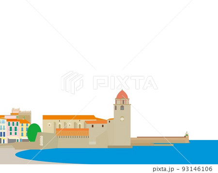 コリウール　collioure　ノートルダム・デザンジュ教会　フランス 93146106