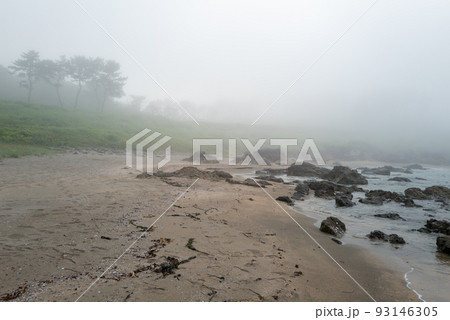 海霧(じり)につつまれる種差海岸 海霧(じり)につつまれる種差海岸 93146305
