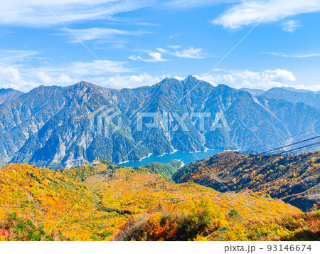 秋の立山黒部アルペンルート(大観峰からの眺め) 秋の立山黒部アルペンルート(大観峰からの眺め) 93146674