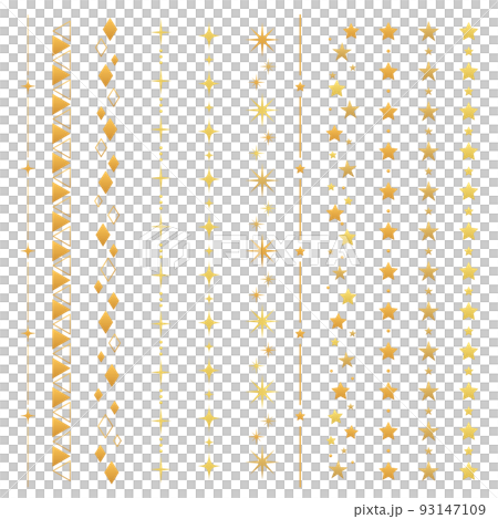 Decorative material set_gold Decorative material set_gold 93147109