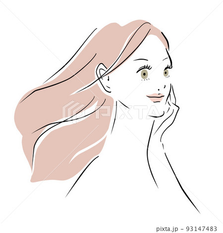 美しいロングヘアの女性 美しいロングヘアの女性 93147483