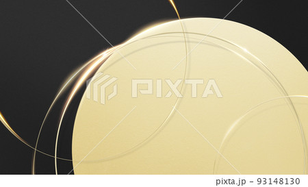 黒と金の抽象的な背景 93148130