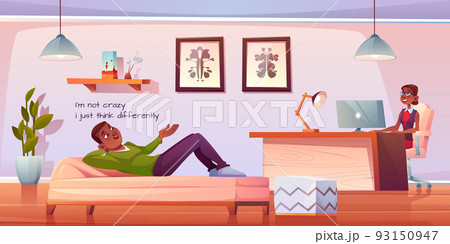Patient in psychologist or psychotherapist office 93150947