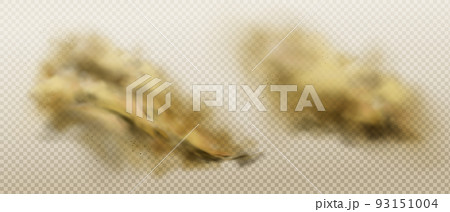 Dirty dust clouds of flying sand and soil Dirty dust clouds of flying sand and soil 93151004