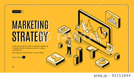 Planning marketing strategy service vector website Planning marketing strategy service vector website 93151644