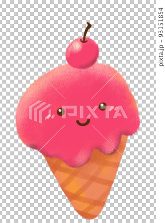 cute cartoon cone ice cream summer cold happy sweet treat doodle illustration cute cartoon cone ice cream summer cold happy sweet treat doodle illustration 93151854