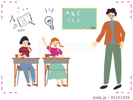 授業を受ける子供達 93152356