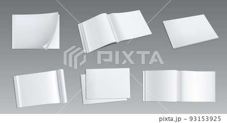 Magazine, horizontal, album, brochure mock up set 93153925