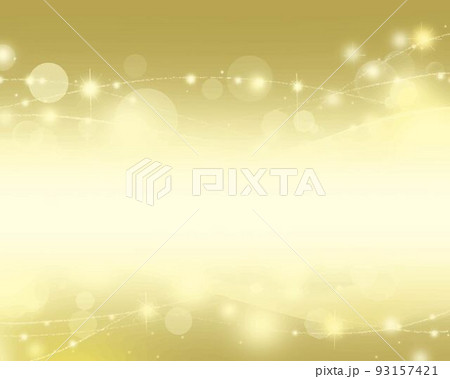 光と線とシャボン玉のキラキラ輝くゴールドの背景イラスト素材 光と線とシャボン玉のキラキラ輝くゴールドの背景イラスト素材 93157421