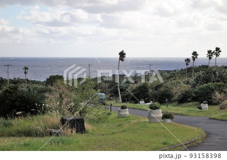 八丈富士山麓　ホテルから太平洋を見る 93158398