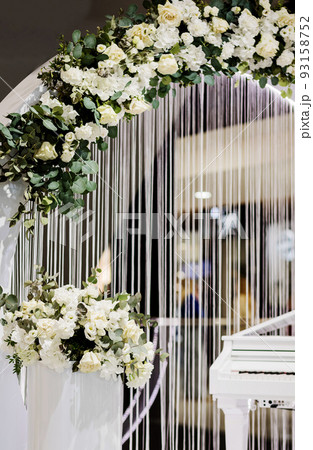 Wedding arch indoors. Wedding arch indoors. 93158752