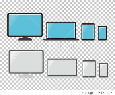 PC smartphone tablet vector illustration 93159407