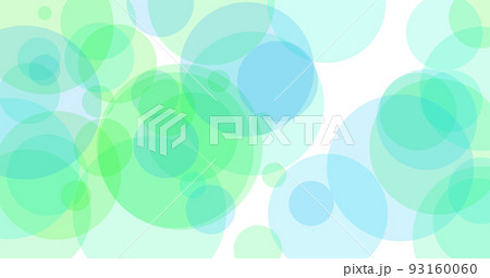 Background. Green and blue background. Circles. Abstract background of a gradient of different shades of green and blue formed by circles of different sizes. Illustration to use as a background. 93160060