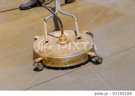Cleaning the pavement with sweeper machines is part of the work that the worker was performing 93160188