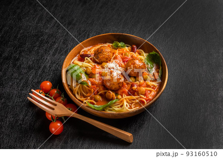 ミートボールパスタ　 american meatball pasta (spaghetti) 93160510