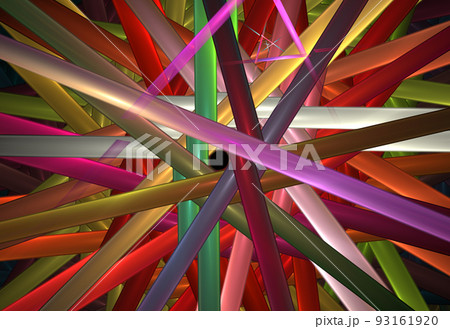 Geometry pattern. Random pipes. Glossy surface. Design template for flyers, Geometry pattern. Random pipes. Glossy surface. Design template for flyers, 93161920