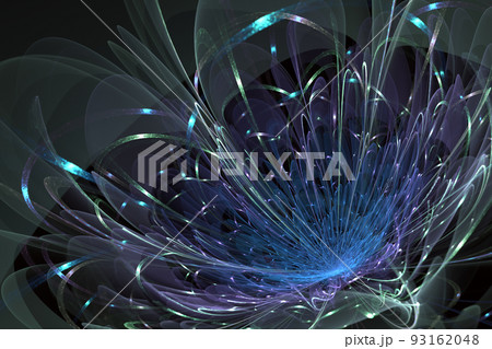Beautiful lush flower. Beautiful abstract flower for art projects 93162048