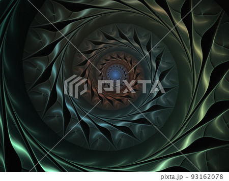 Abstract fractal shape. Infinite spiral. Mysterious psychedelic relaxation pattern. Abstract fractal shape. Infinite spiral. Mysterious psychedelic relaxation pattern. 93162078