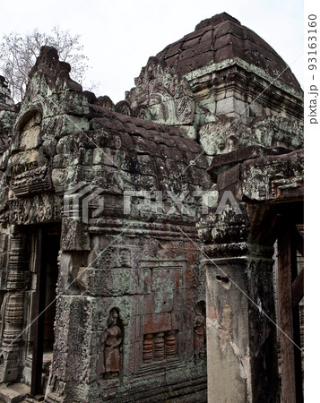 Architecture of ancient temple complex Angkor, Siem Reap 93163160