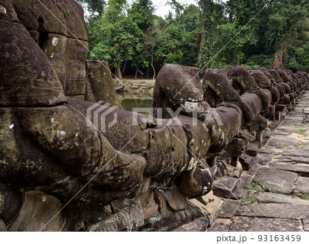 Architecture of ancient temple complex Angkor, Siem Reap Architecture of ancient temple complex Angkor, Siem Reap 93163459