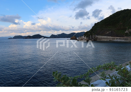 和歌山県日高郡由良町にある白崎海洋公園の石灰岩と海岸 和歌山県日高郡由良町にある白崎海洋公園の石灰岩と海岸 93165723