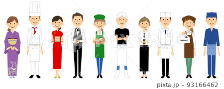 飲食店で働く人々 飲食店で働く人々 93166462