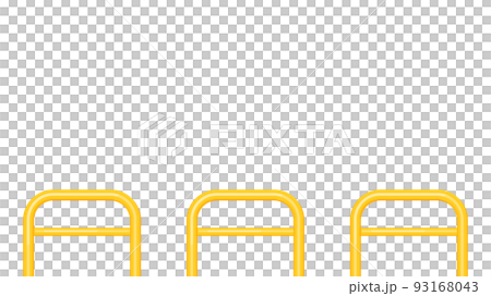 公園の柵のイラスト_車止め 公園の柵のイラスト_車止め 93168043
