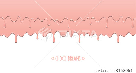 sweet tasty melting chocolate icing background choco dreams 93168064