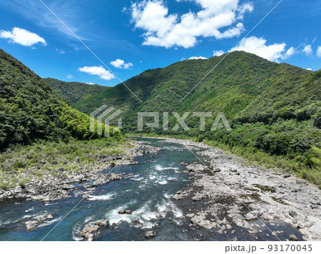 高知県四万十市　四万十川の風景 93170045