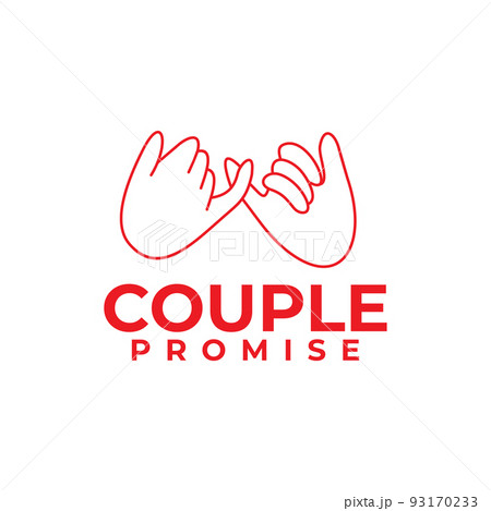 couple hand promise icon logo design couple hand promise icon logo design 93170233