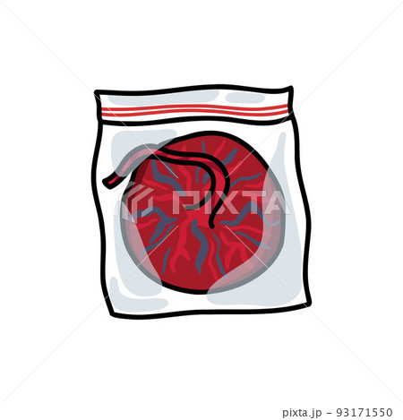 save placenta doodle icon, vector color line illustration save placenta doodle icon, vector color line illustration 93171550