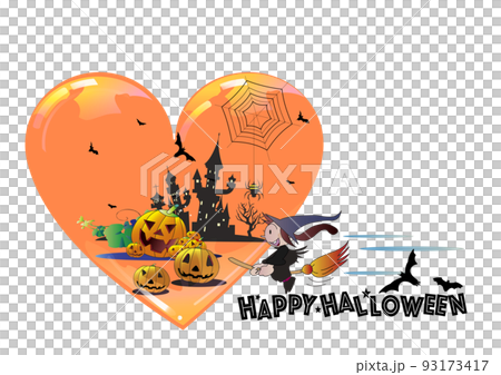 ハロウィーンに添える楽しいポストカード 93173417