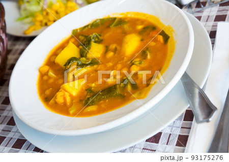Soup from chickpea Soup from chickpea 93175276