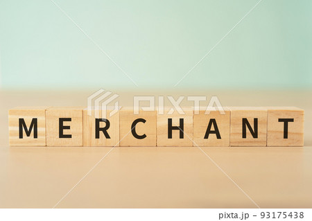 商人・貿易商のイメージ|「MERCHANT」と書かれたブロック 商人・貿易商のイメージ|「MERCHANT」と書かれたブロック 93175438