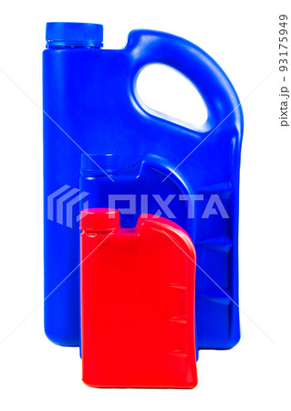 Plastic container for motor oil isolated ,Car oil bottle Clipping path Plastic container for motor oil isolated ,Car oil bottle Clipping path 93175949