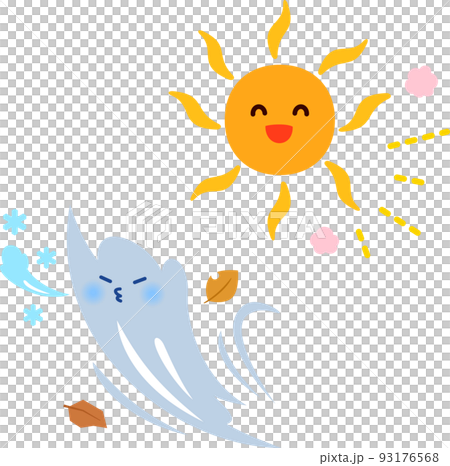 北風と太陽のキャラクター 北風と太陽のキャラクター 93176568