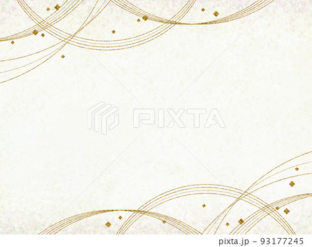 シンプルでおしゃれな和風フレーム背景5 93177245